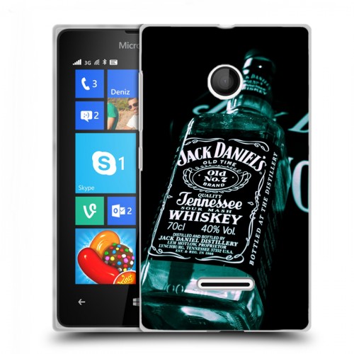 Дизайнерский пластиковый чехол для Microsoft Lumia 435 Jack Daniels