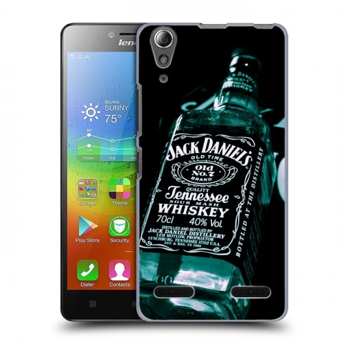 Дизайнерский пластиковый чехол для Lenovo A6000 Jack Daniels