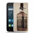 Дизайнерский пластиковый чехол для Alcatel One Touch Pixi 3 (4.5) Jack Daniels