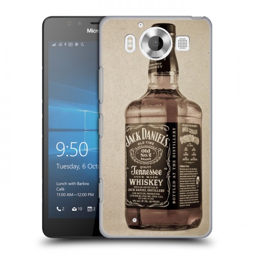 Дизайнерский пластиковый чехол для Microsoft Lumia 950 Jack Daniels