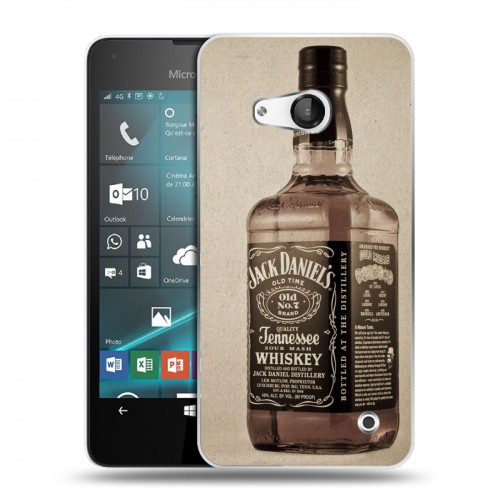 Дизайнерский пластиковый чехол для Microsoft Lumia 550 Jack Daniels