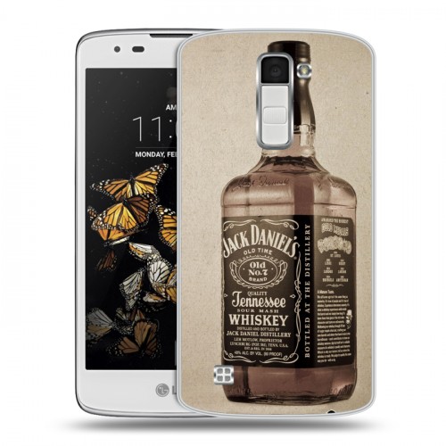 Дизайнерский пластиковый чехол для LG K8 Jack Daniels