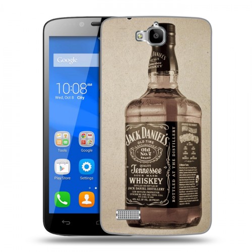 Дизайнерский пластиковый чехол для Huawei Honor 3C Lite Jack Daniels