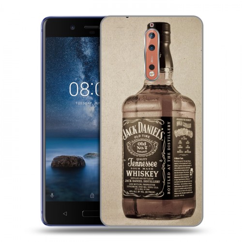 Дизайнерский пластиковый чехол для Nokia 8 Jack Daniels