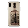 Дизайнерский силиконовый чехол для Iphone x10 Jack Daniels