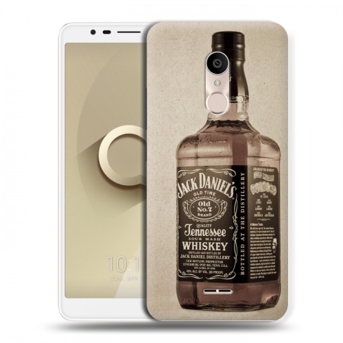 Дизайнерский силиконовый чехол для Alcatel 3C Jack Daniels