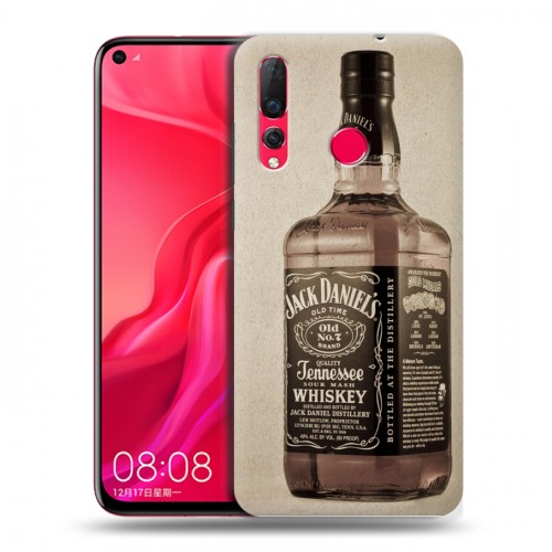 Дизайнерский пластиковый чехол для Huawei Nova 4 Jack Daniels