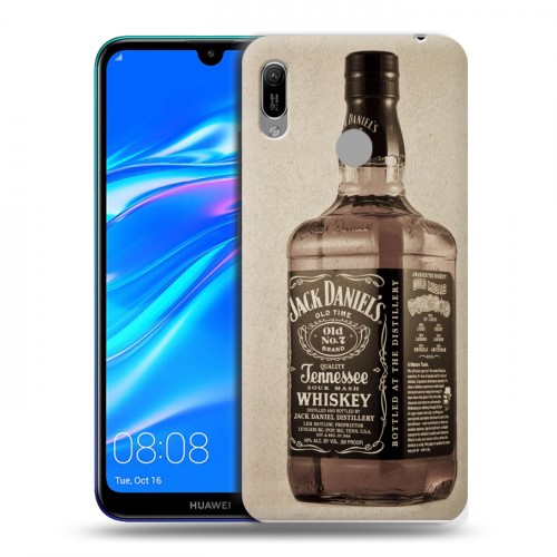 Дизайнерский пластиковый чехол для Huawei Y6 (2019) Jack Daniels