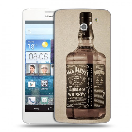 Дизайнерский пластиковый чехол для Huawei Ascend D2 Jack Daniels