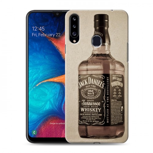 Дизайнерский пластиковый чехол для Samsung Galaxy A20s Jack Daniels