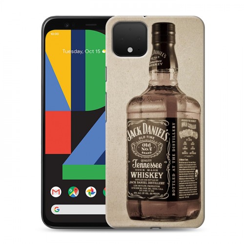 Дизайнерский пластиковый чехол для Google Pixel 4 Jack Daniels