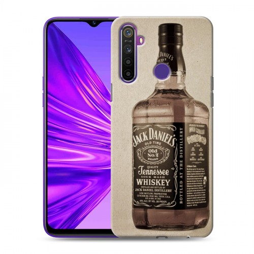 Дизайнерский силиконовый чехол для Realme 5 Jack Daniels