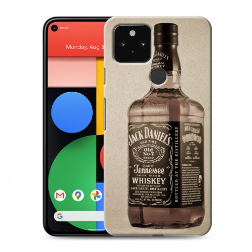 Дизайнерский пластиковый чехол для Google Pixel 5 Jack Daniels