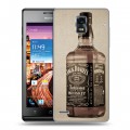 Дизайнерский пластиковый чехол для Huawei Ascend P1 Jack Daniels