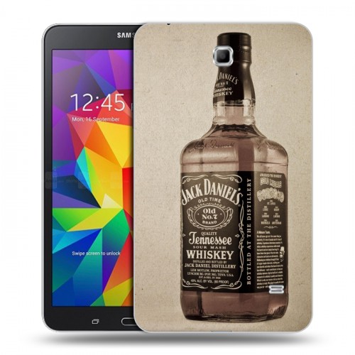 Дизайнерский силиконовый чехол для Samsung GALAXY Tab 4 7.0 Jack Daniels