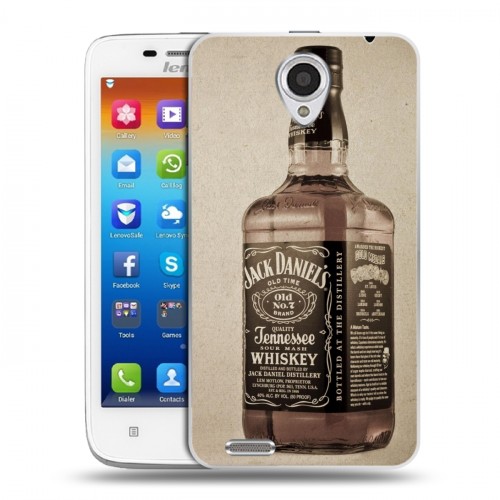 Дизайнерский пластиковый чехол для Lenovo S650 Ideaphone Jack Daniels