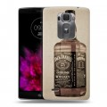 Дизайнерский пластиковый чехол для LG G Flex 2 Jack Daniels