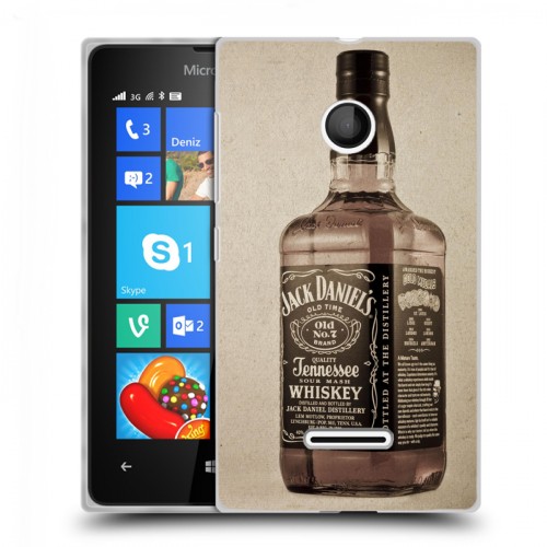 Дизайнерский пластиковый чехол для Microsoft Lumia 435 Jack Daniels