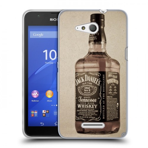 Дизайнерский пластиковый чехол для Sony Xperia E4g Jack Daniels