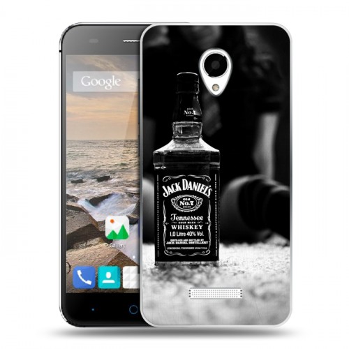 Дизайнерский силиконовый чехол для Micromax Canvas Spark Jack Daniels