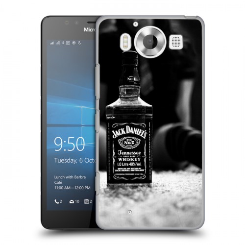 Дизайнерский пластиковый чехол для Microsoft Lumia 950 Jack Daniels