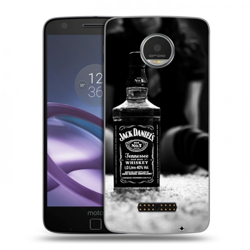 Дизайнерский пластиковый чехол для Lenovo Moto Z Play Jack Daniels