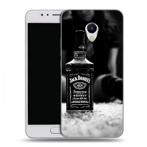 Дизайнерский силиконовый чехол для Meizu M5s Jack Daniels