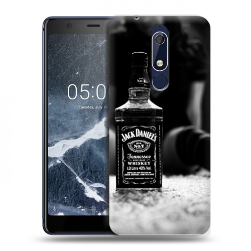 Дизайнерский пластиковый чехол для Nokia 5.1 Jack Daniels