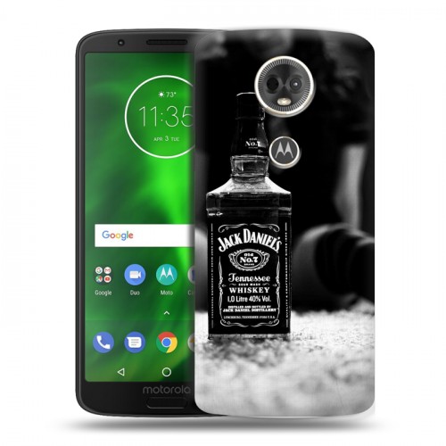 Дизайнерский пластиковый чехол для Motorola Moto E5 Plus Jack Daniels