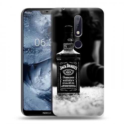 Дизайнерский силиконовый чехол для Nokia 6.1 Plus Jack Daniels