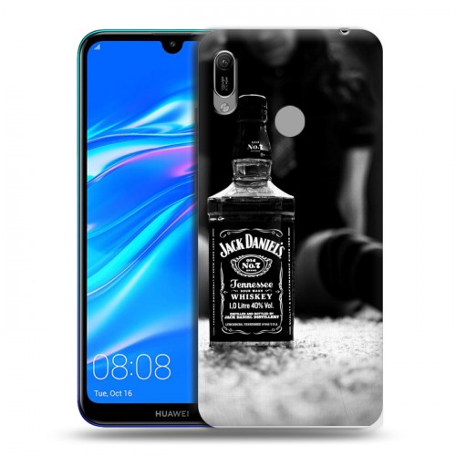 Дизайнерский пластиковый чехол для Huawei Y6 (2019) Jack Daniels