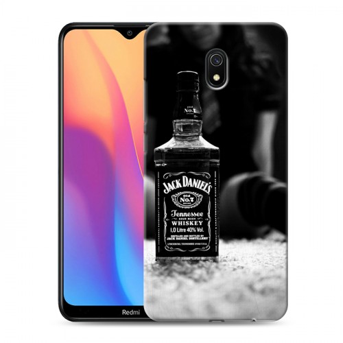 Дизайнерский силиконовый с усиленными углами чехол для Xiaomi RedMi 8A Jack Daniels