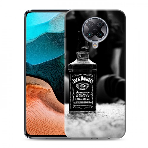 Дизайнерский силиконовый с усиленными углами чехол для Xiaomi RedMi K30 Pro Jack Daniels