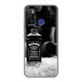 Дизайнерский силиконовый с усиленными углами чехол для Tecno Camon 15 Jack Daniels