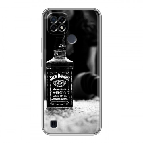 Дизайнерский силиконовый чехол для Realme C21 Jack Daniels