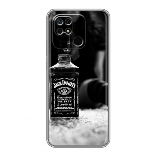 Дизайнерский силиконовый чехол для Xiaomi Redmi 10C Jack Daniels