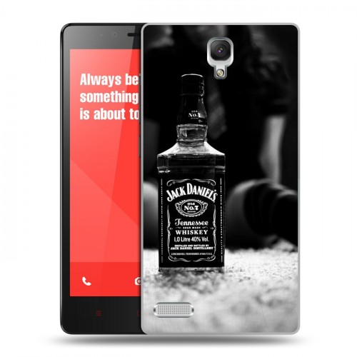 Дизайнерский силиконовый чехол для Xiaomi RedMi Note Jack Daniels