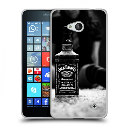 Дизайнерский пластиковый чехол для Microsoft Lumia 640 Jack Daniels