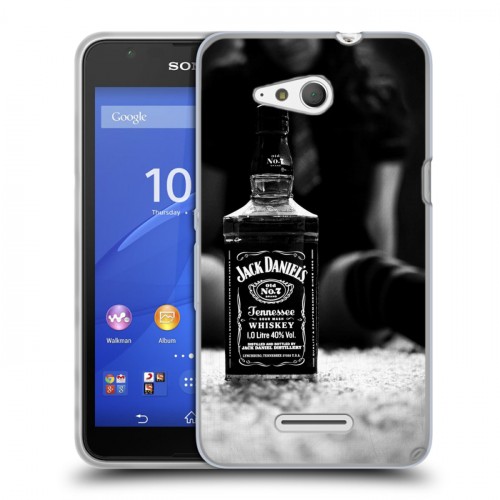 Дизайнерский пластиковый чехол для Sony Xperia E4g Jack Daniels