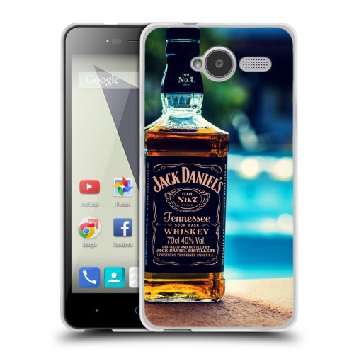 Дизайнерский пластиковый чехол для ZTE Blade L3 Jack Daniels