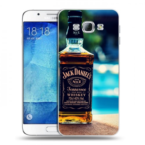 Дизайнерский пластиковый чехол для Samsung Galaxy A8 Jack Daniels