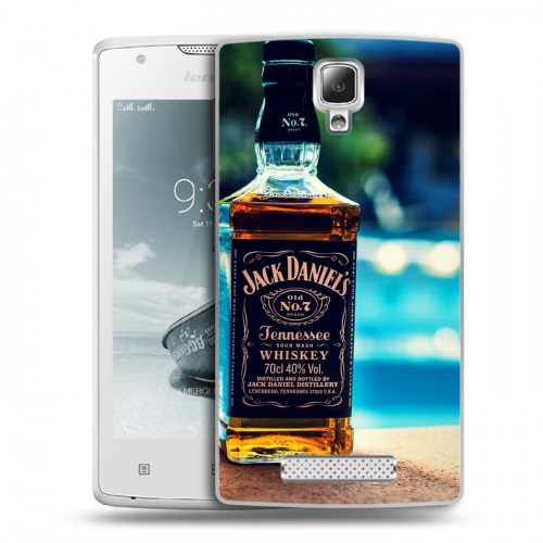 Дизайнерский пластиковый чехол для Lenovo A1000 Jack Daniels