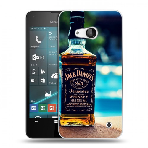 Дизайнерский пластиковый чехол для Microsoft Lumia 550 Jack Daniels