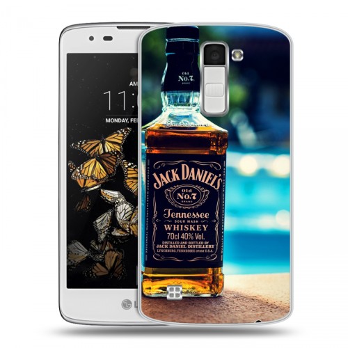 Дизайнерский пластиковый чехол для LG K8 Jack Daniels