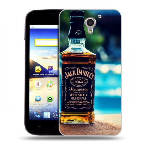 Дизайнерский пластиковый чехол для ZTE Blade A510 Jack Daniels