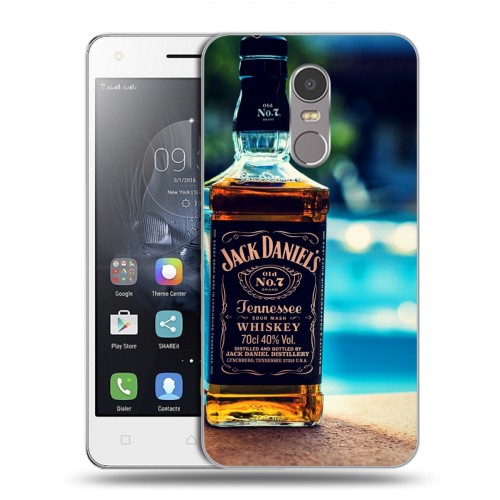 Дизайнерский пластиковый чехол для Lenovo K6 Note Jack Daniels