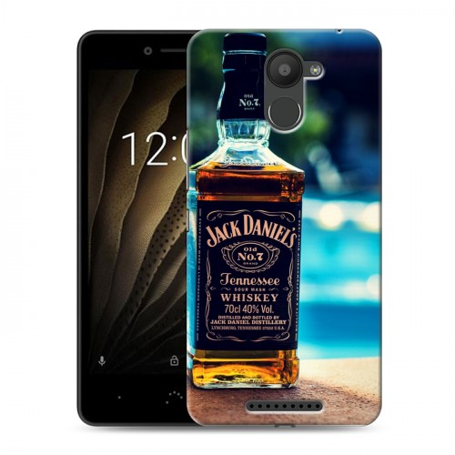 Дизайнерский силиконовый чехол для BQ Aquaris U Jack Daniels