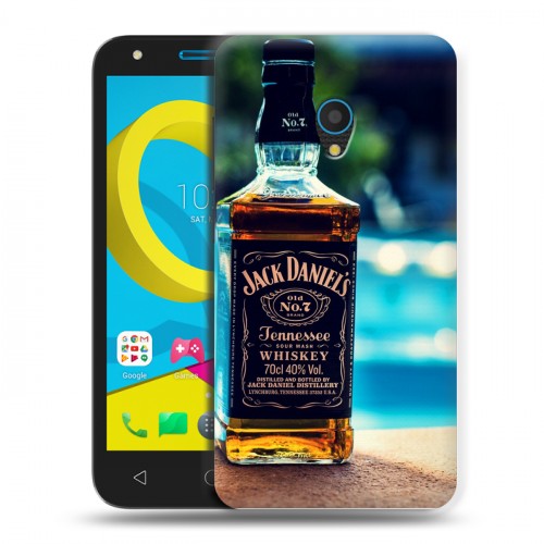 Дизайнерский пластиковый чехол для Alcatel U5 Jack Daniels