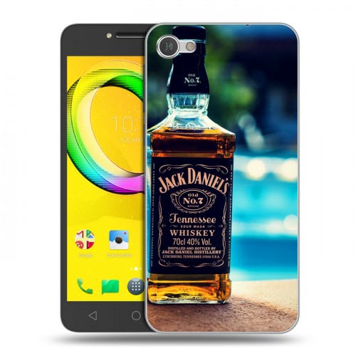 Дизайнерский силиконовый чехол для Alcatel A5 LED Jack Daniels