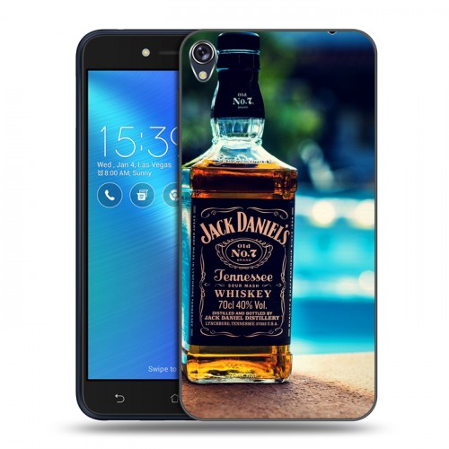 Дизайнерский силиконовый чехол для Asus ZenFone Live Jack Daniels